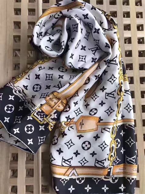 lv black silk scarf|louis vuitton women scarf.